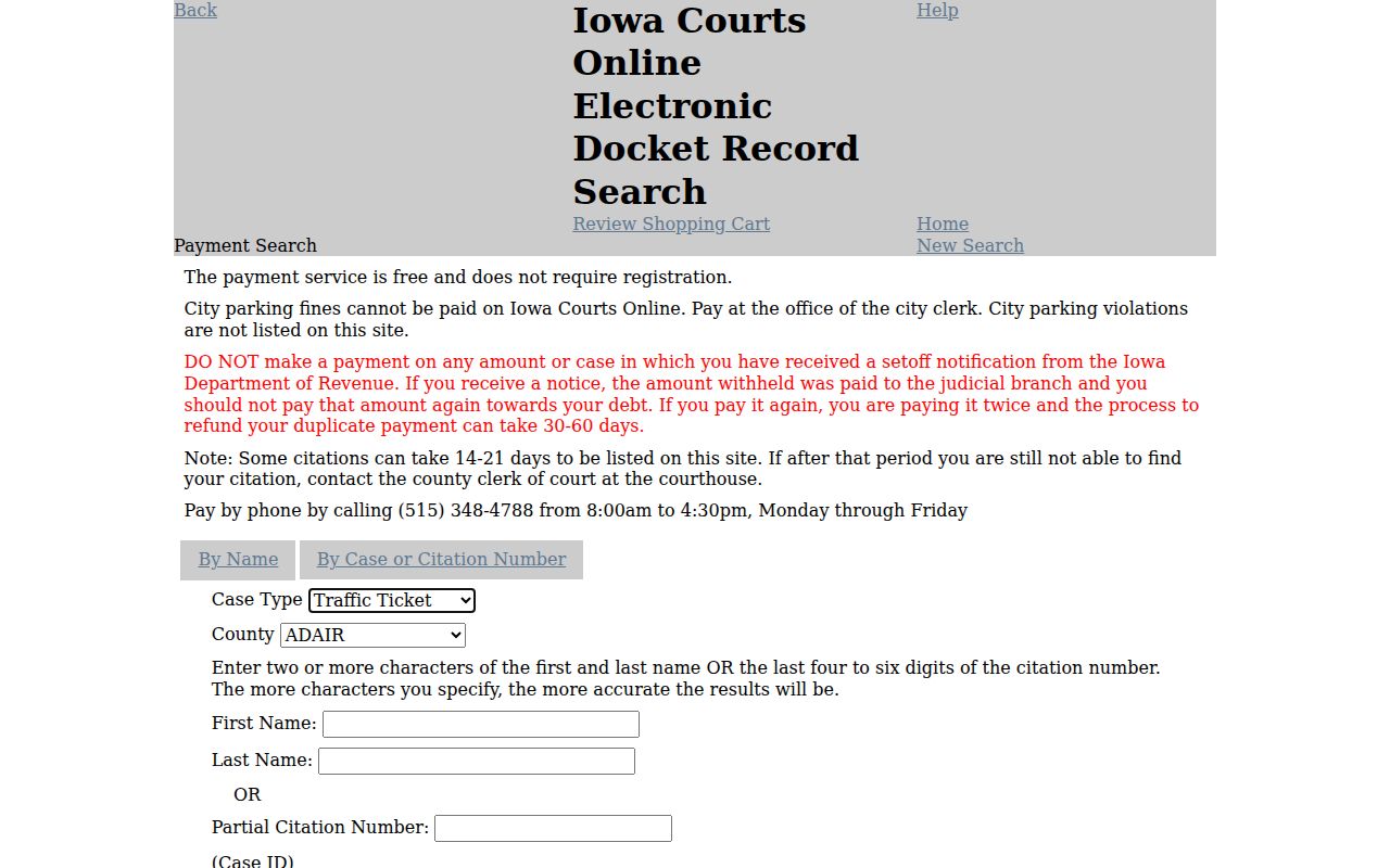 Linn County outstanding warrants and official Iowa court name search