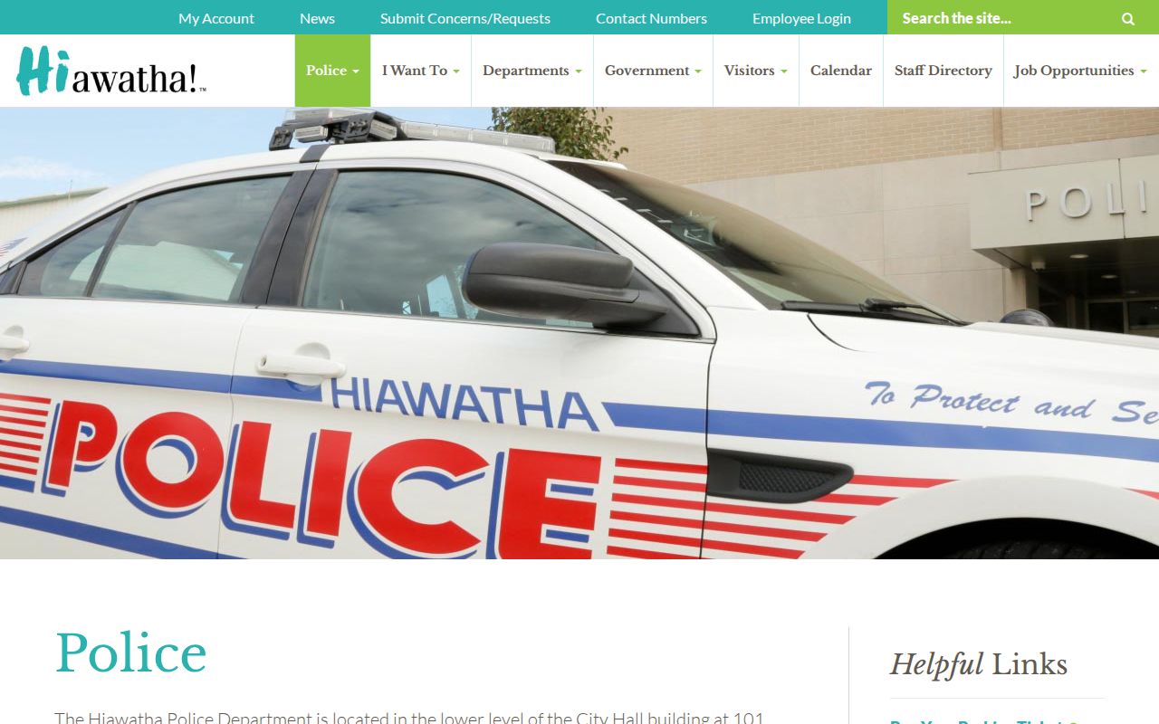 Hiawatha Police contact for Linn County municipal warrant questions