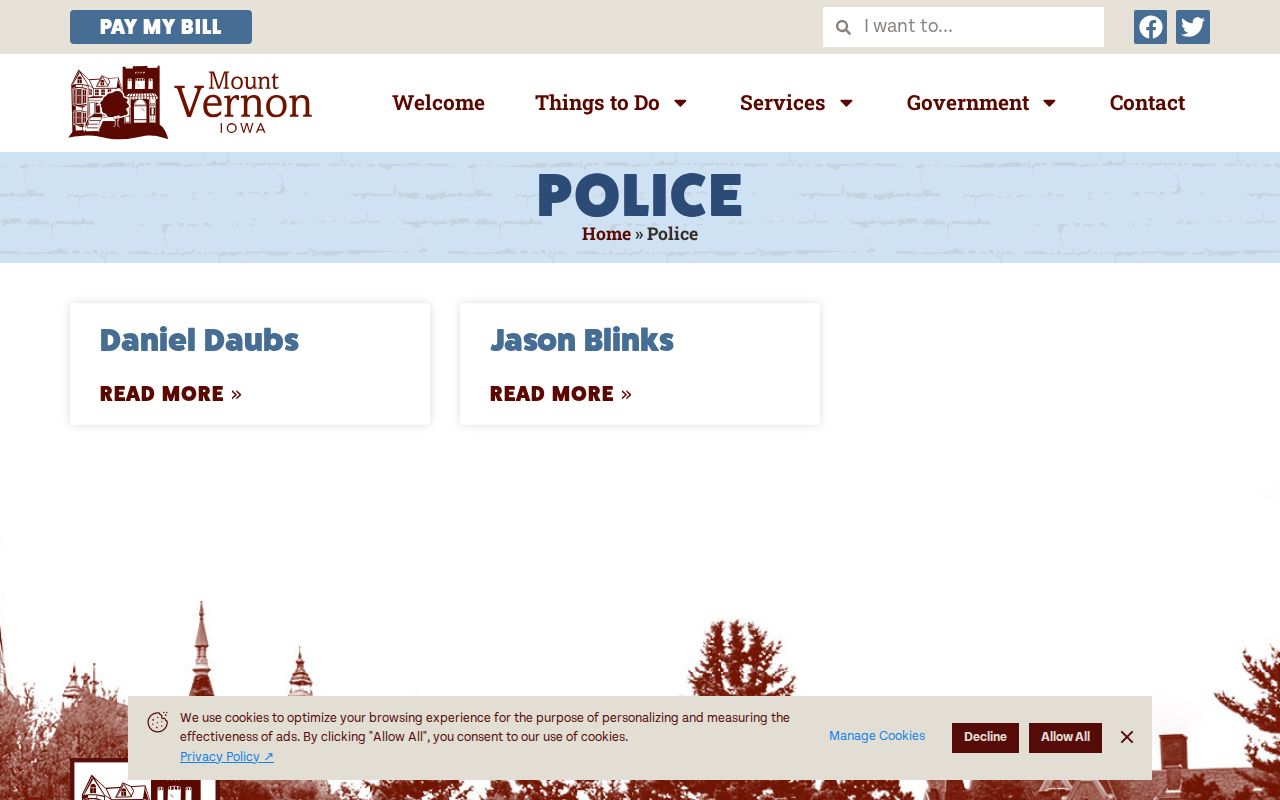 Linn County most wanted distinction and Mount Vernon-Lisbon Police page