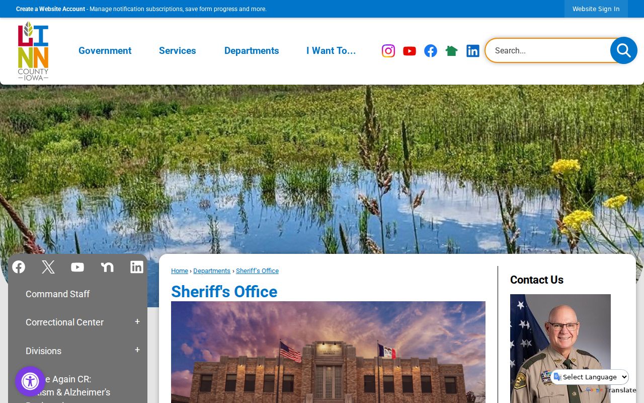 Linn County warrant records and Sheriff services